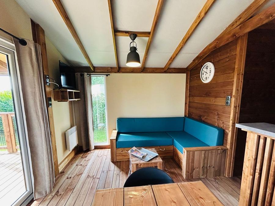 Mobilhome 7 personnes - ECO LODGE 2 chambres 7 personnes un lit double et 2 lits simples et 1 lit pont 2