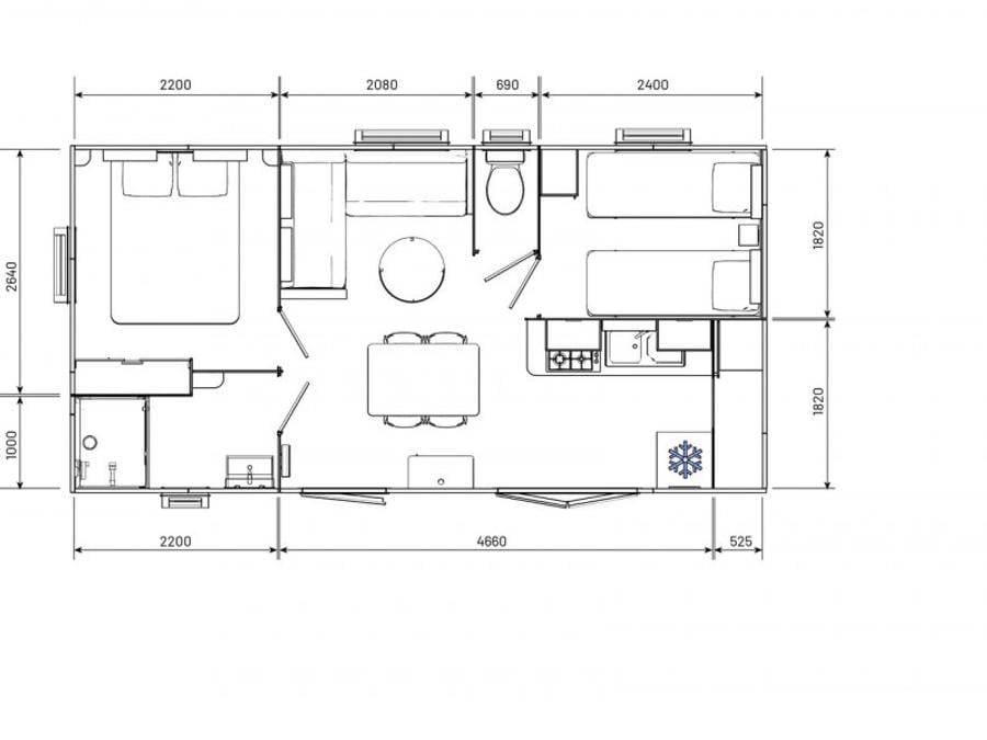 Mobilhome 4 personnes - Evo 3