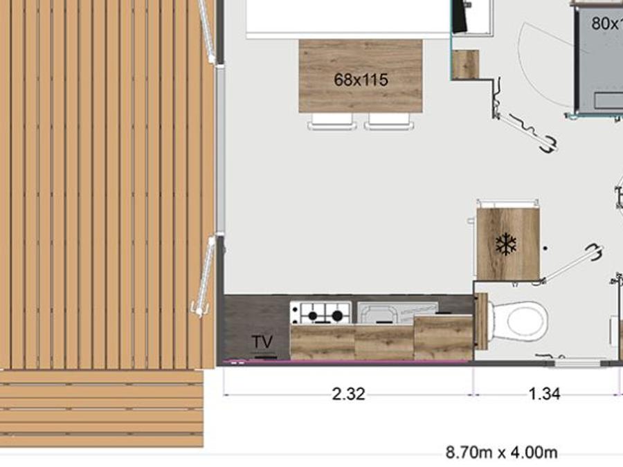 Mobilhome 4 personnes - EOLIA 1