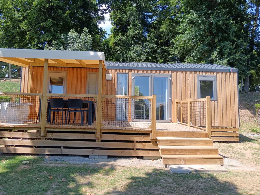 Mobilhome 6 personnes - Confort 32m² - 3 chambres + terrasse semi-couverte 8
