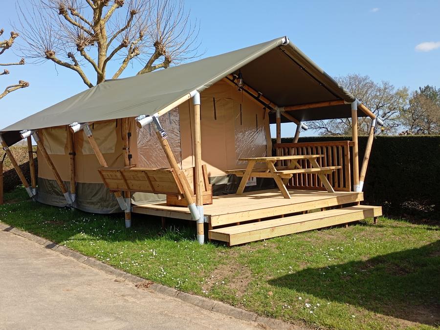 Tente 4 personnes - Tente Nature Famille 20m² (2 chambres) - proche sanitaires 0