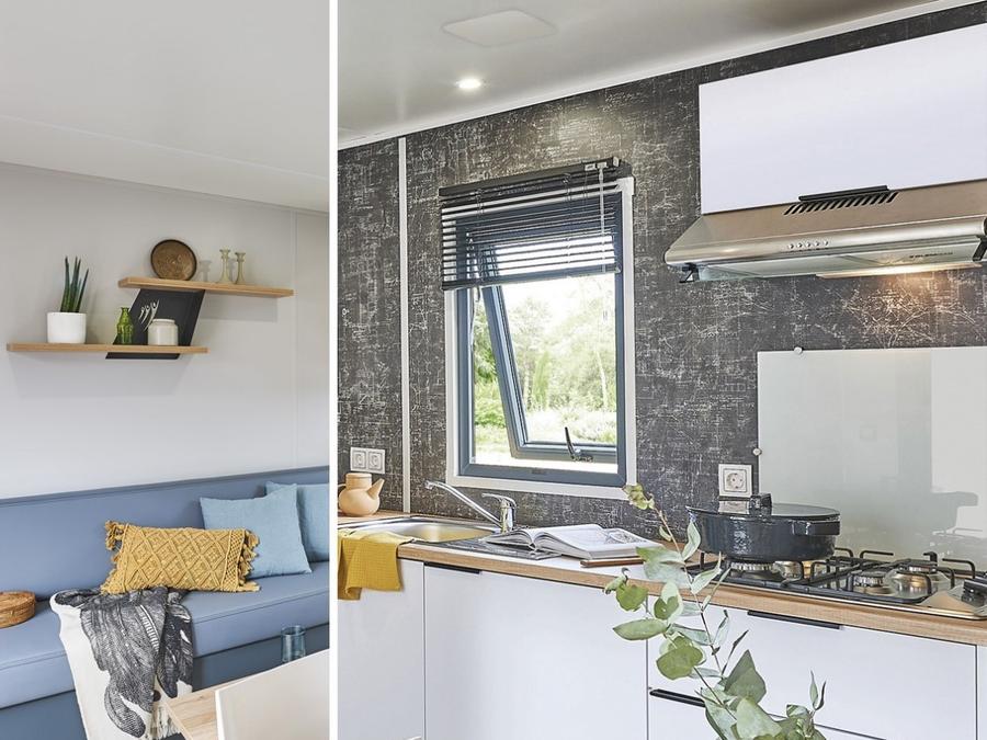 Mobilhome 4 personnes - Mobil Home Premium 32m² - (2 ch 2 sdb) + terrasse couverte 4