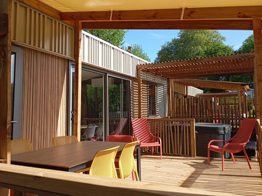 Mobilhome 4 personnes - NEW// Villa de la Rance Prestige 36m² - 2 chambres - 2 salles de bain - SPA - Terrasse couverte 9