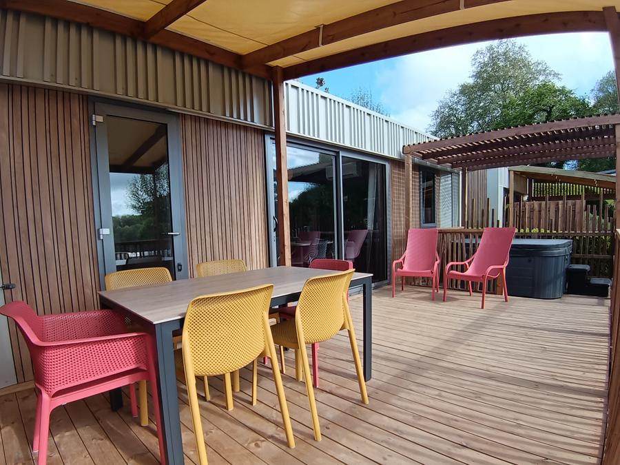 Mobilhome 4 personnes - NEW// Villa de la Rance Prestige 36m² - 2 chambres - 2 salles de bain - SPA - Terrasse couverte 8