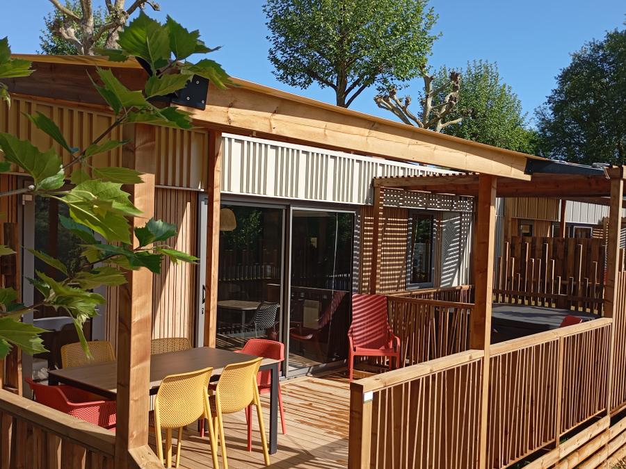 Mobilhome 4 personnes - NEW// Villa de la Rance Prestige 36m² - 2 chambres - 2 salles de bain - SPA - Terrasse couverte 7