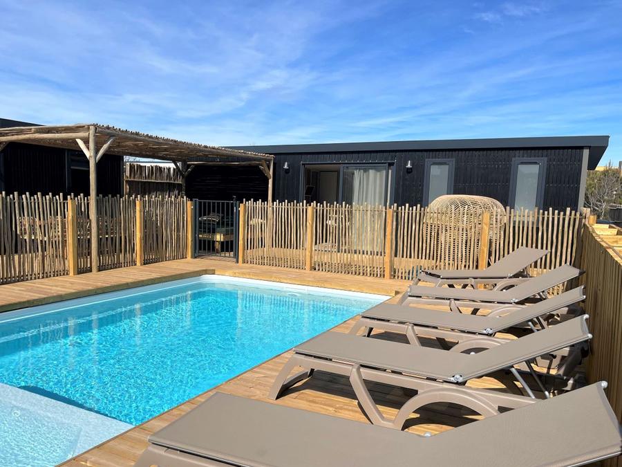 Mobilhome 8 personnes - NEW// Villa de la Rance Prestige 60m² - 4 chambres - 3 SDB - Piscine - Terrasse couverte - SPA 0