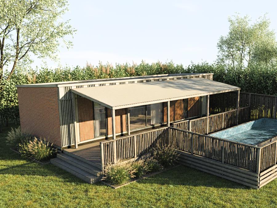 Mobilhome 6 personnes - NEW// Villa de la Rance Prestige 40m² - 3 chambres - 2 salles de bain - Piscine - Terrasse couverte 1