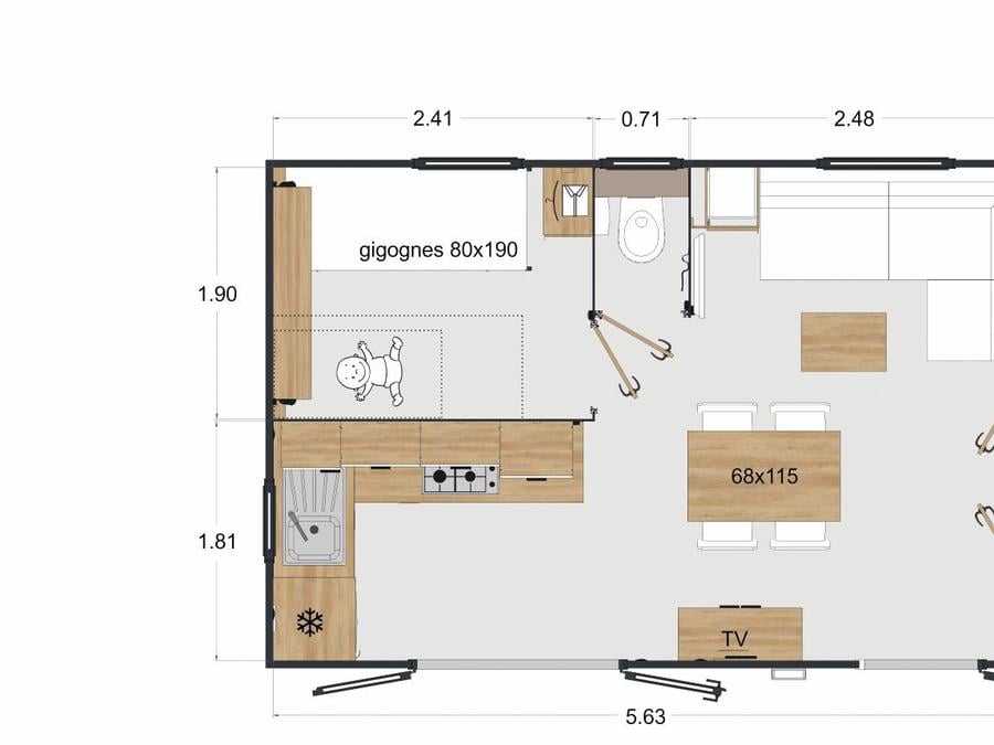 Mobilhome 4 personnes - Premium Calypso 4