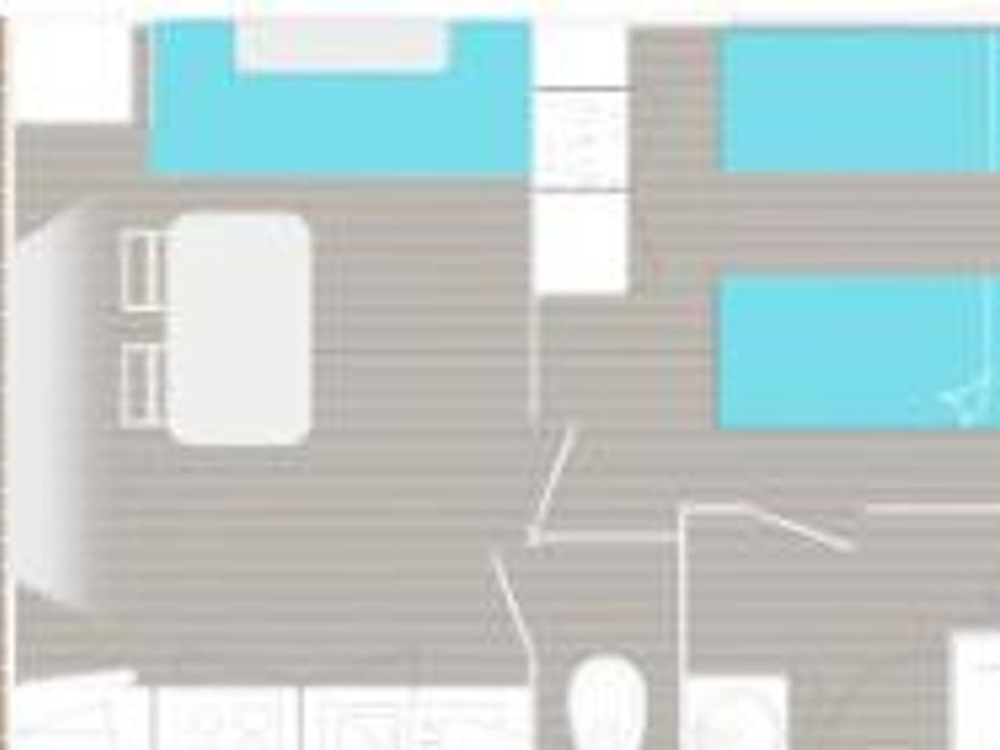 Mobilhome 2 personnes - Corsaire 20m² 8