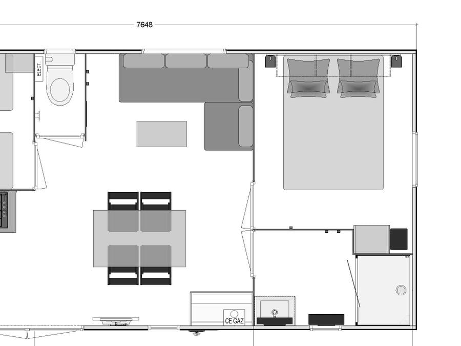 Mobilhome 4 personnes - CONFORT 6