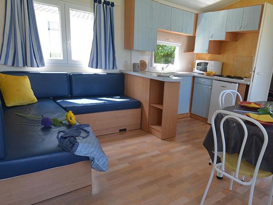 Mobilhome 4 personnes - FLORES 31m² - 2 chambres + terrasse 2