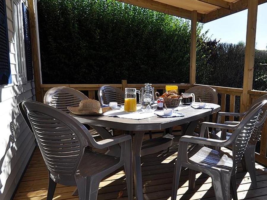 Mobilhome 4 personnes - MALDIVES 34 m² - 2 chambres - Terrasse couverte 4