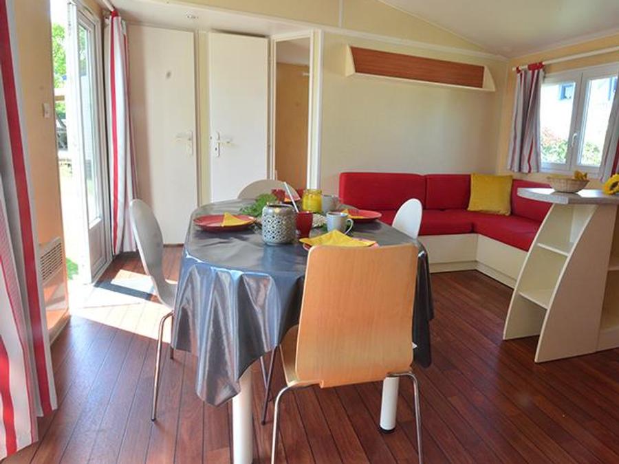 Mobilhome 4 personnes - FLORES 31m² - 2 chambres + terrasse couverte 1