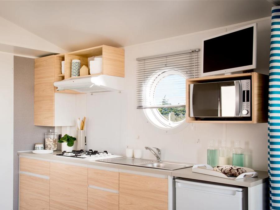 Mobilhome 4 personnes - SAMOA 29m² - 2 chambres - Terrasse semi couverte 1