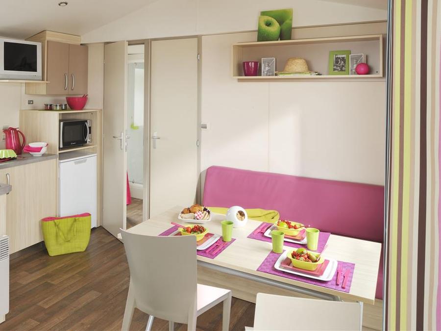 Mobilhome 4 personnes - BORA BORA 31m² - 2 chambres + Terrasse semi couverte 2