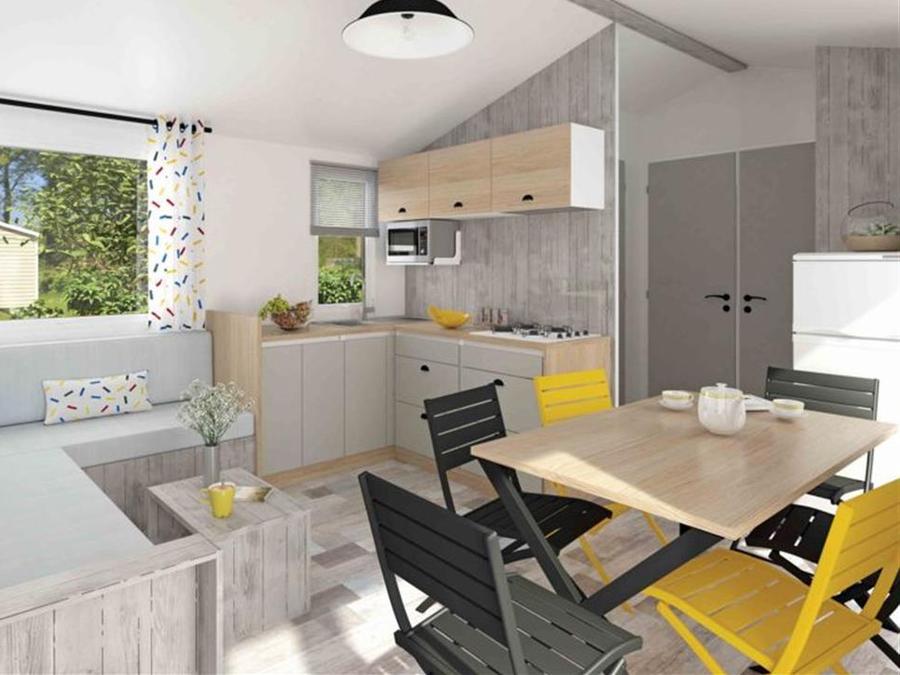 Mobilhome 6 personnes - PREMIUM 36m² - 3 chambres - 2 SDB - Terrasse Couverte 1