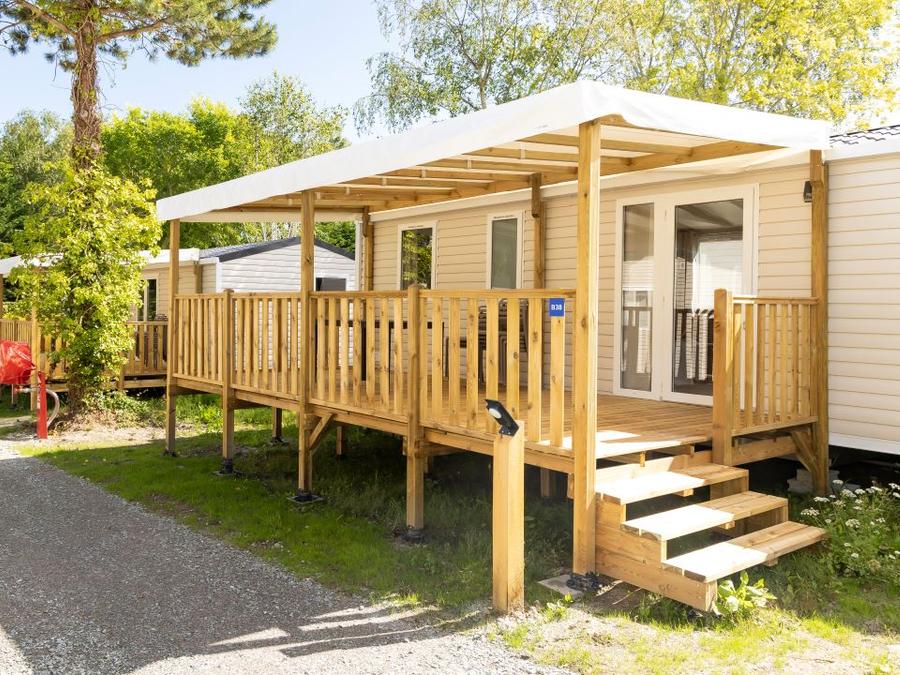 Mobilhome 6 personnes - Confort 34m² (3 chambres) + Terrasse + TV + lave-vaisselle 0