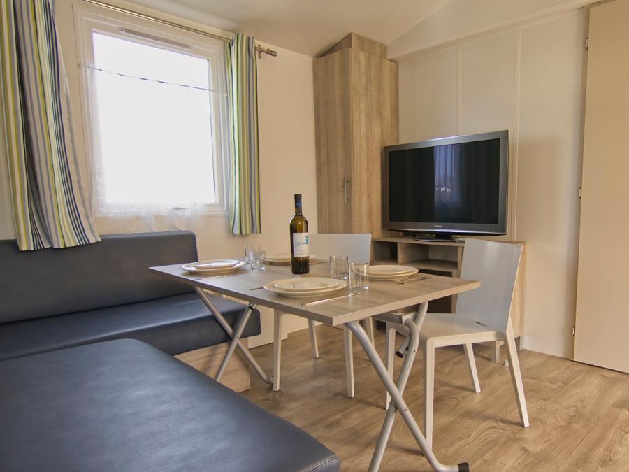 Mobilhome 4 personnes - Mobil home Confort 27m² - 2 chambres - terrasse couverte 4 pers 3