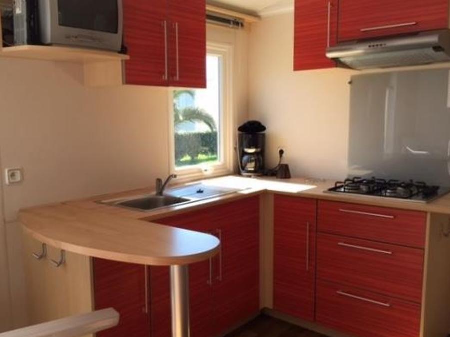 Mobilhome 4 personnes - Mobil home Confort 27m² - 2 chambres - terrasse couverte 4 pers 1