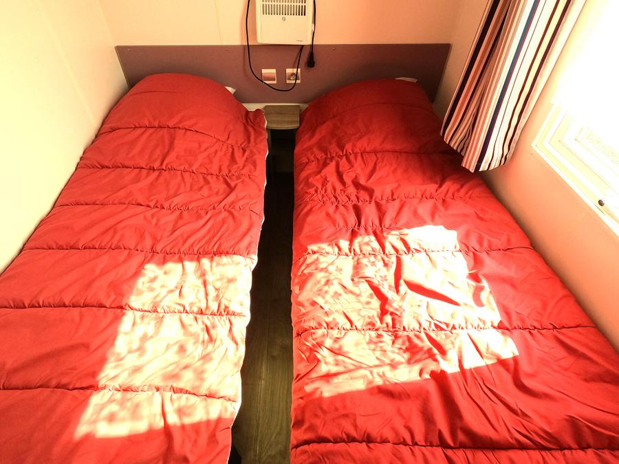 Mobilhome 4 personnes - Mobil home Confort 27m² - 2 chambres - terrasse couverte 4 pers 6
