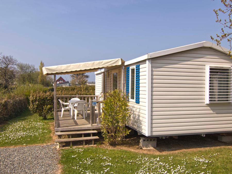 Mobilhome 4 personnes - Mobil home Confort 27m² - 2 chambres - terrasse couverte 4 pers 2