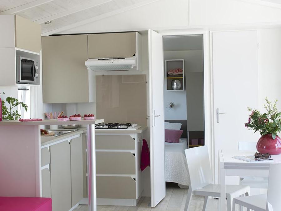 Mobilhome 8 personnes - Mobil home Premium 38m² - 4 chambres - terrasse couverte 8 pers 5
