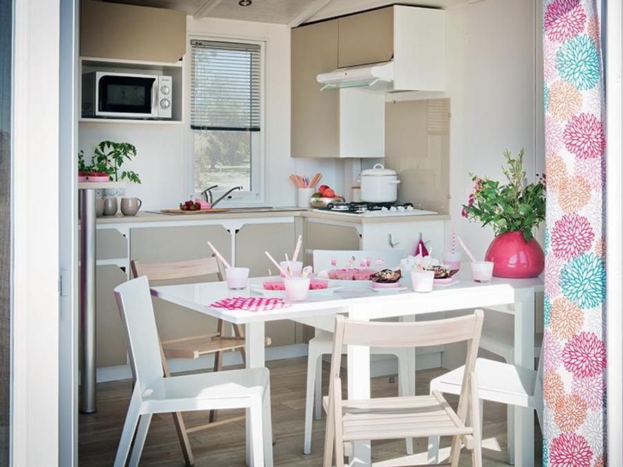 Mobilhome 8 personnes - Mobil home Premium 38m² - 4 chambres - terrasse couverte 8 pers 1