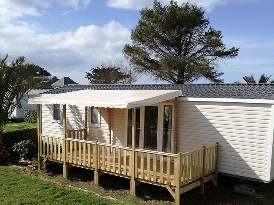Mobilhome 8 personnes - Mobil home Premium 38m² - 4 chambres - terrasse couverte 8 pers 0