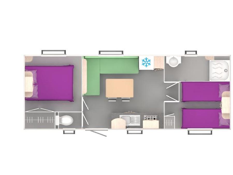 Mobilhome 4 personnes - 24.9 m² 6