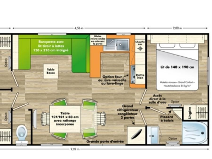 Mobilhome 6 personnes - 35 m² 3