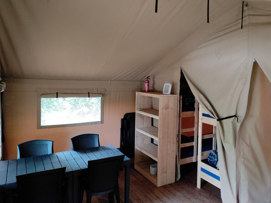 Tente en toile et en bois 6 personnes - Tente safari de luxe 9