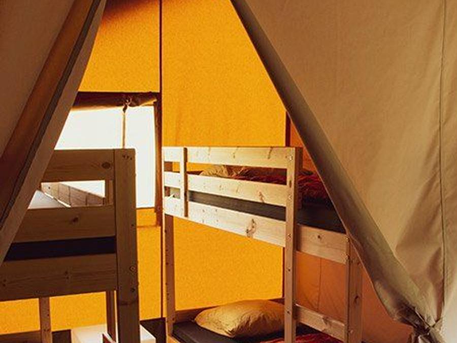 Tente en toile et en bois 6 personnes - Tente safari de luxe 5