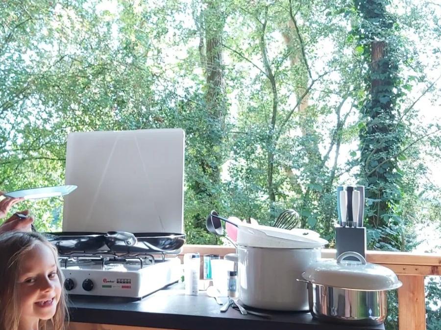 Tente en toile et en bois 6 personnes - Tente safari de luxe 1
