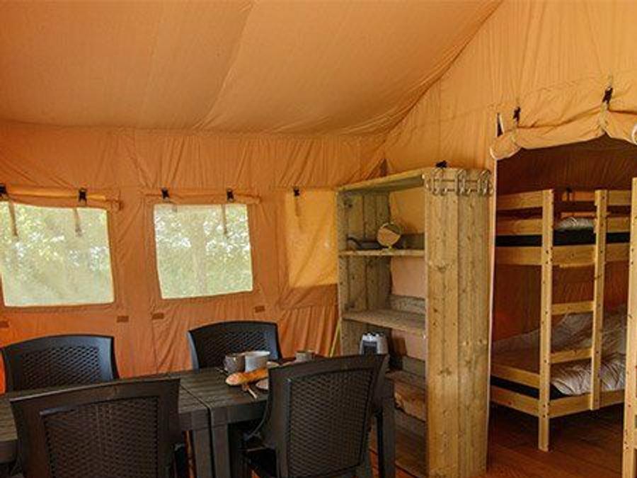 Tente en toile et en bois 6 personnes - Tente safari de luxe 4