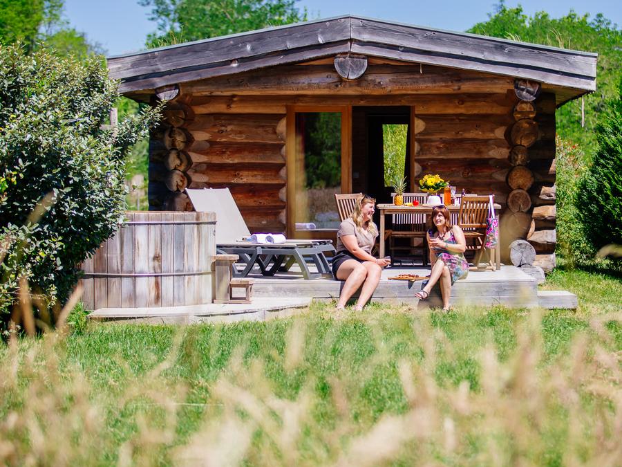 Hébergement 2 personnes - Cabane de Trappeur avec spa 7