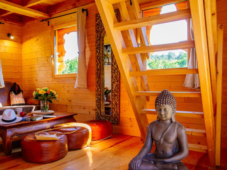 Hébergement 2 personnes - Cabane - Temple perché avec spa 3