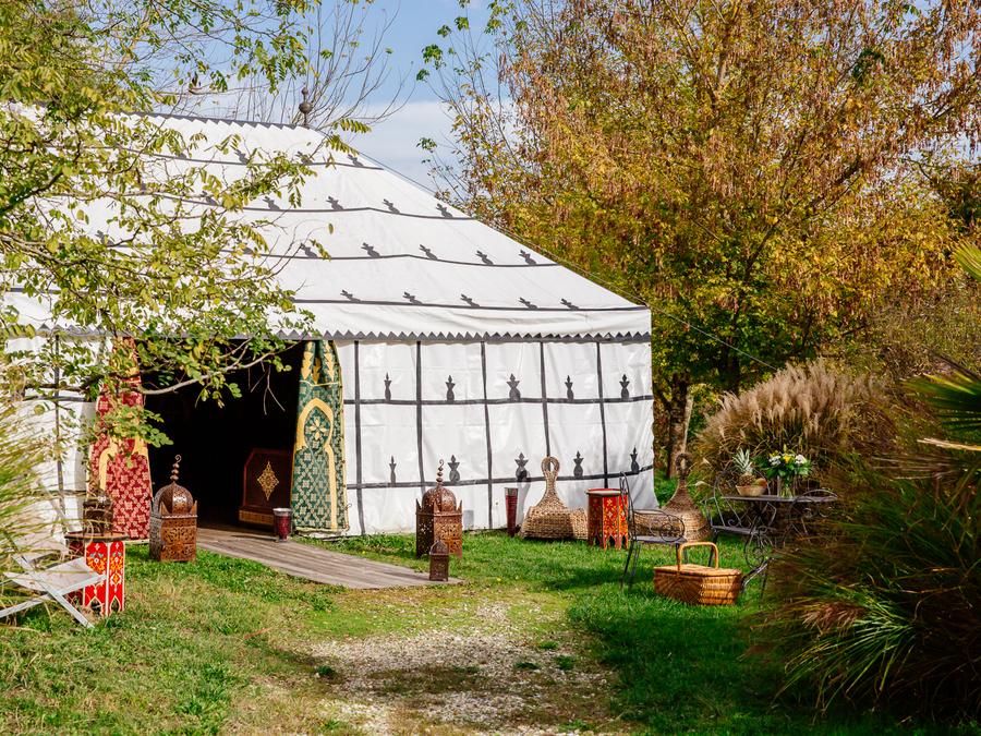 Tente en toile et en bois 2 personnes - Tente Caïdale 0