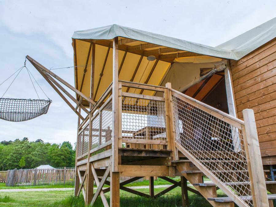 Tente en toile et en bois 2 personnes - Tente Safari 8