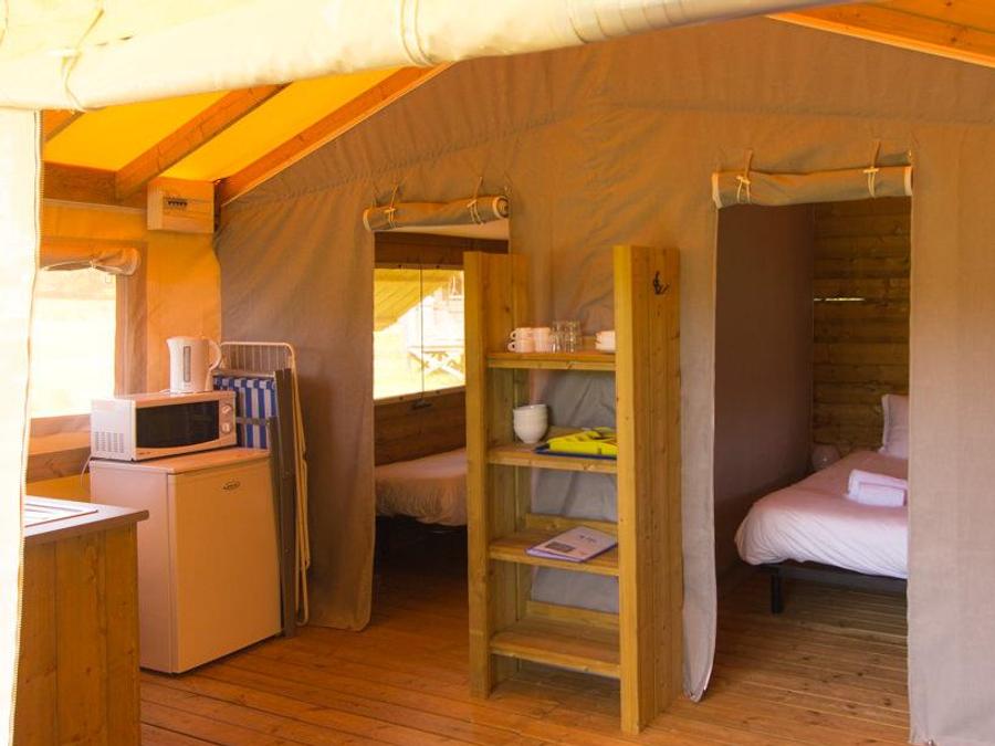 Tente en toile et en bois 2 personnes - Tente Safari 3