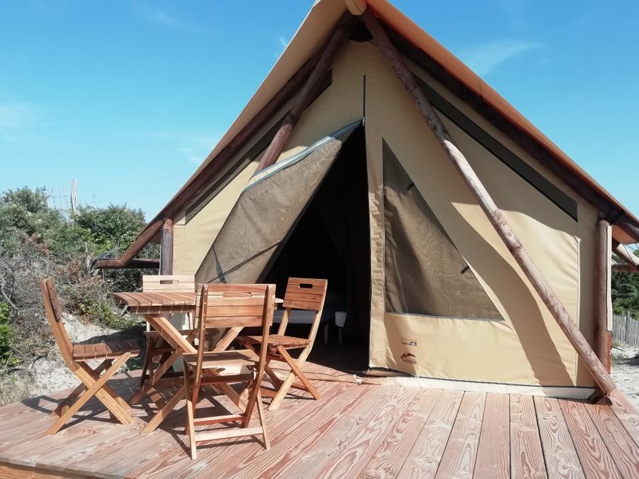 Tente en toile et en bois 4 personnes - TENTE VENDREDI 0