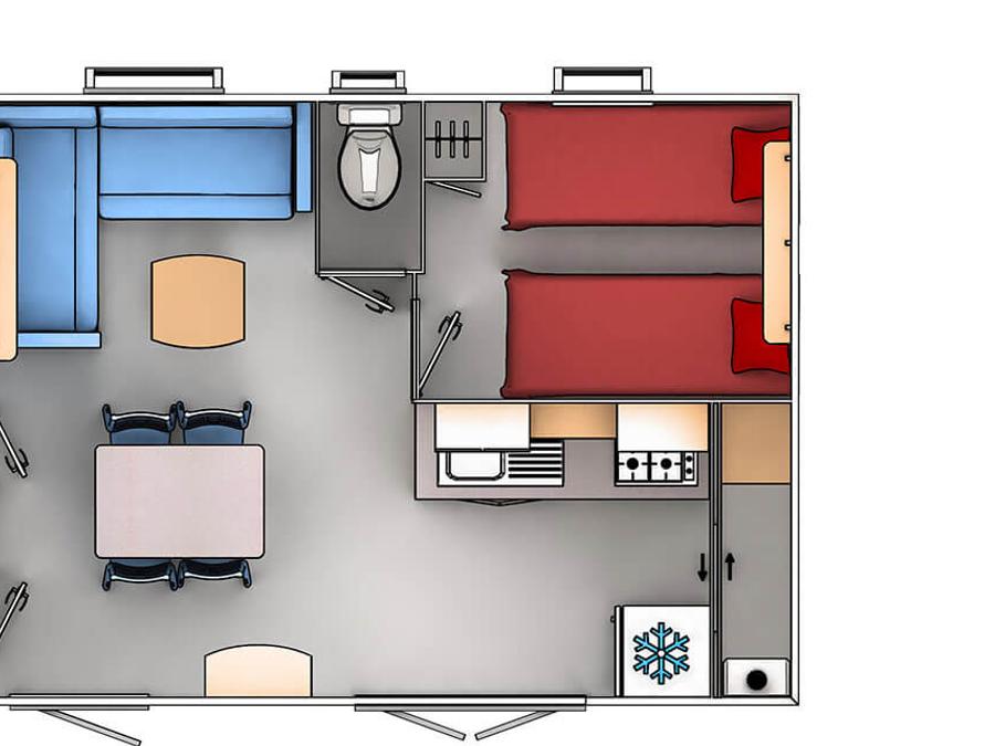 Mobilhome 6 personnes - Mobil home Trigano Evo 29 - 29m² 5