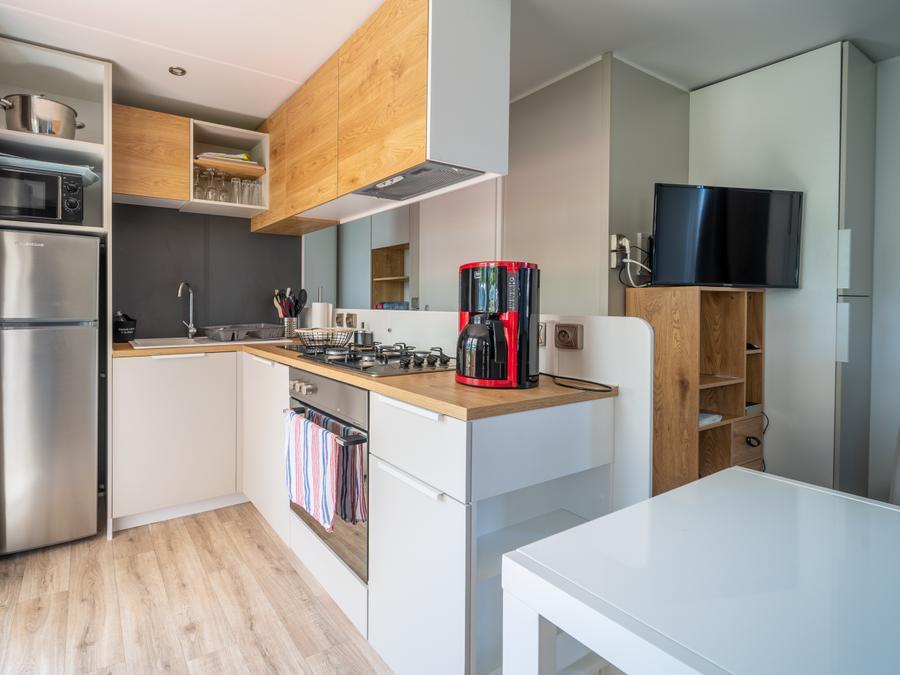 Mobilhome 6 personnes - VIP 3 chambres 38m² - Pack-Vip inclus (linge,tv,wifi...) 3