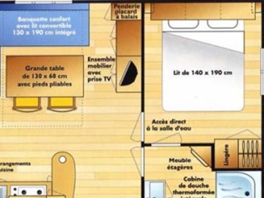 Mobilhome 4 personnes - IRM 2 chambres 5