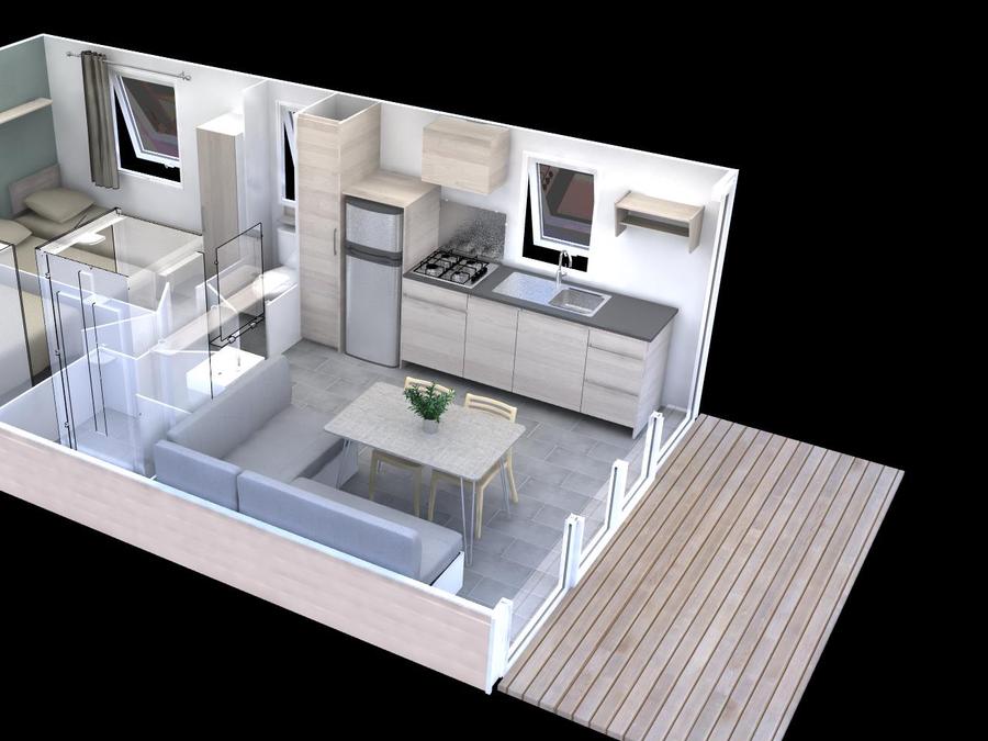 Mobilhome 6 personnes - CASITA LIMON - 26m²- 2 chambres 5