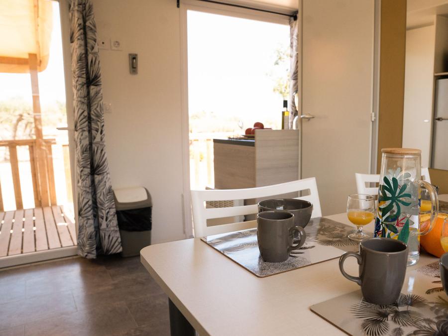 Mobilhome 4 personnes - CASITA NARANJA - 26m²- 2 chambres 4
