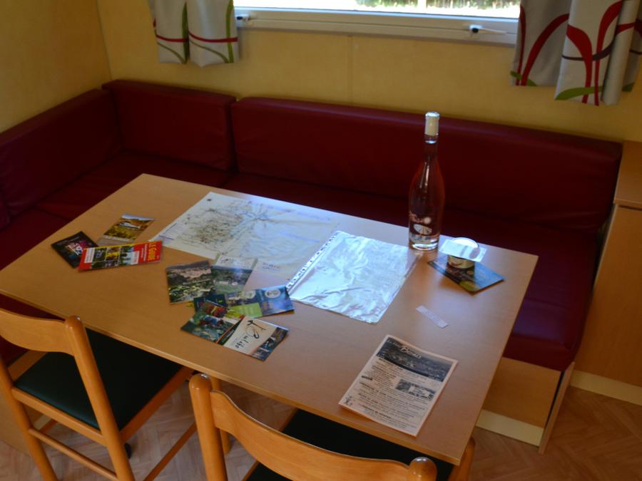 Mobilhome 4 personnes - Mobil home Confort 2 chambres 28m² + terrasse 9m² + climatisation + TV 4 pers 2
