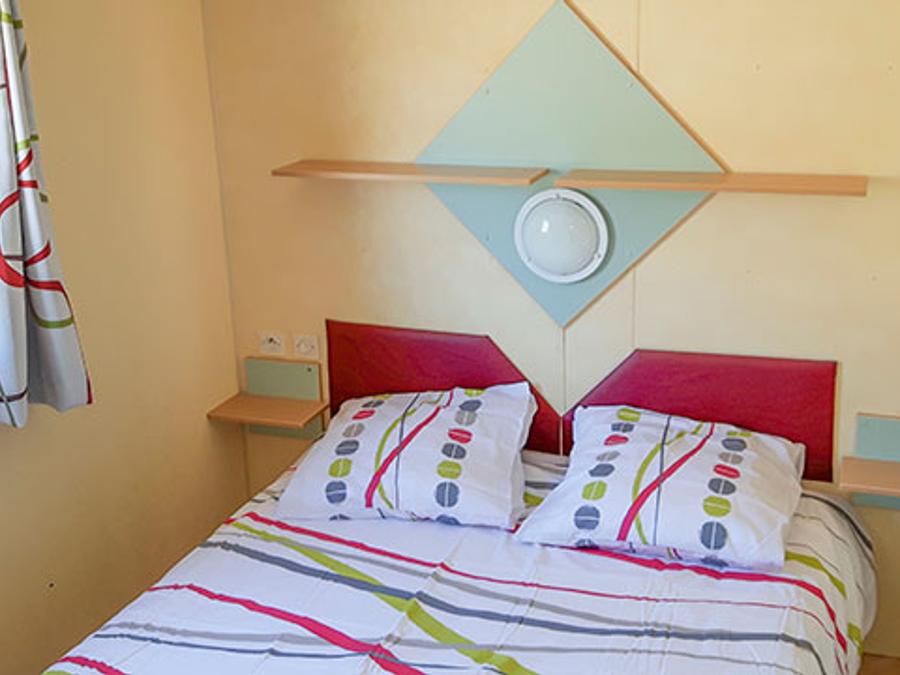 Mobilhome 4 personnes - Mobil home Confort 2 chambres 28m² + terrasse 9m² + climatisation + TV 4 pers 4