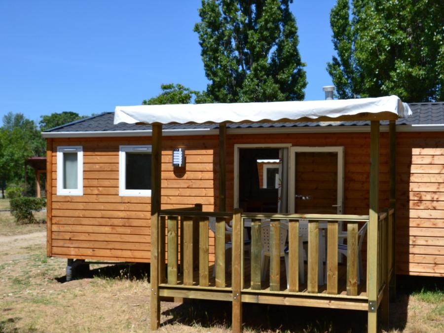 Mobilhome 4 personnes - Mobil home Confort 2 chambres 28m² + terrasse 9m² + climatisation + TV 4 pers 0