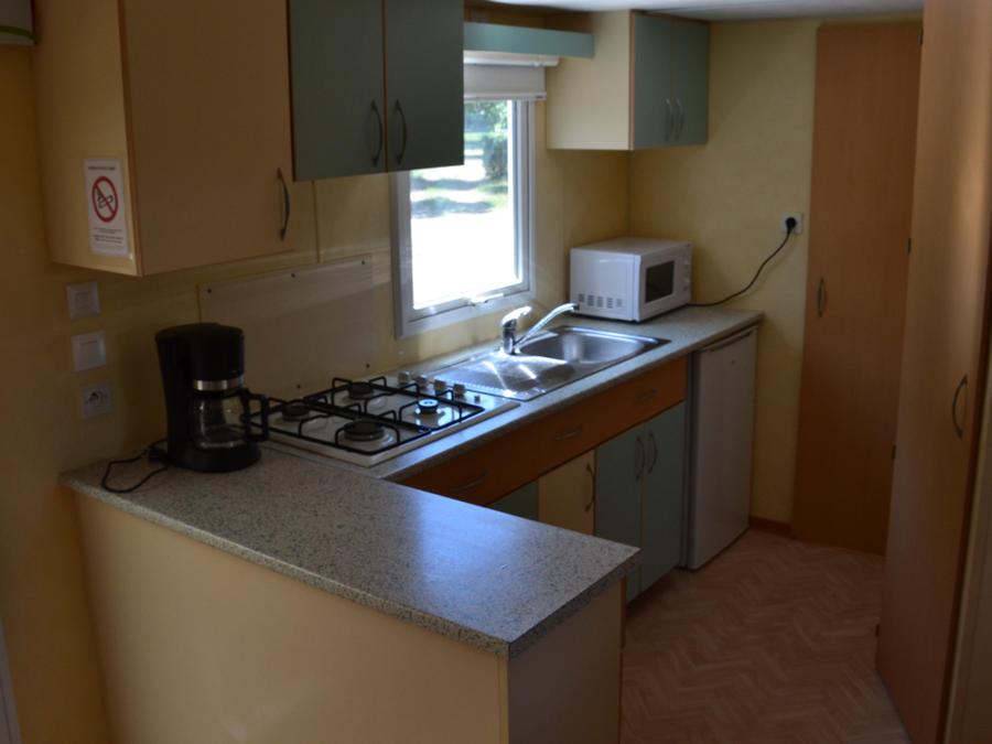 Mobilhome 4 personnes - Mobil home Confort 2 chambres 28m² + terrasse 9m² + climatisation + TV 4 pers 3