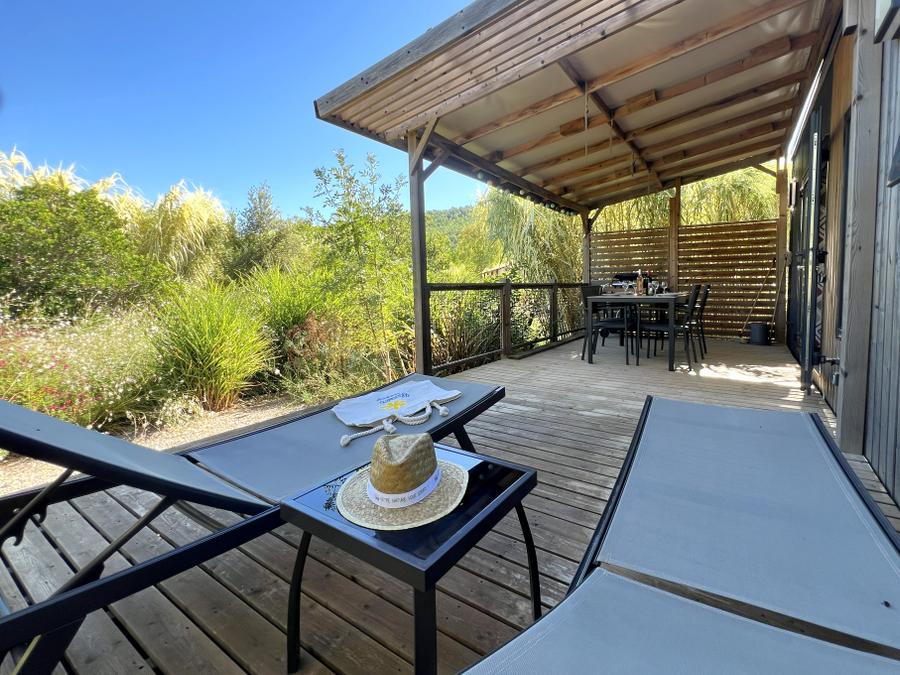 Mobilhome 6 personnes - Mobil-home Premium 32 m² 3 chambres + terrasse 21m² + TV + LV + clim + plancha 6 pers 17